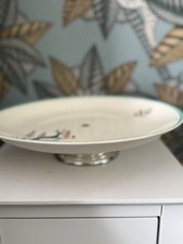 Crown Devon Greeenland Leaping Deer Cake Stand  Rare Nigella Christmas 1950s 