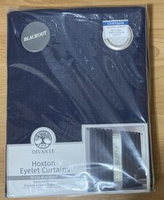 Navy Blue 66 x 72 “ Eyelet