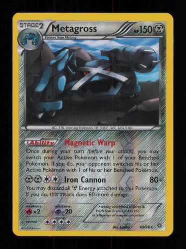 Reverse holo metagross rare - holo,