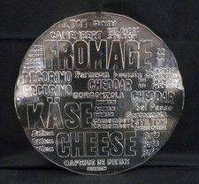 Large moulded glass cheese