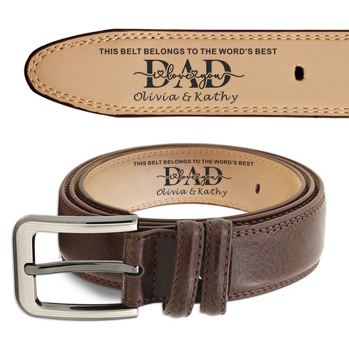 Personalised engraved leather - engraved,