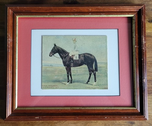 Framed vintage lithograph - framed,