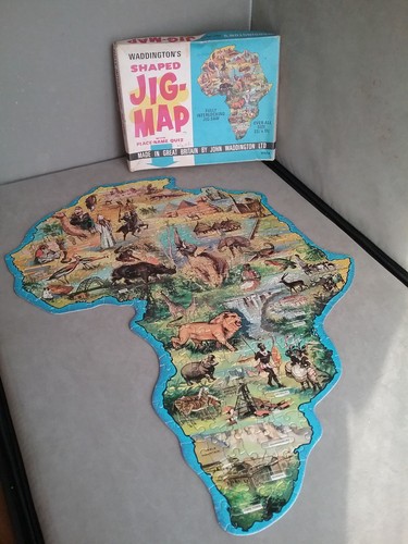 Vintage waddington jig map - jig,