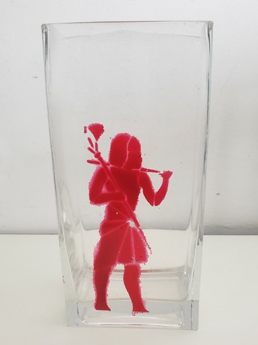 Thick glass heavy large vase - thick,