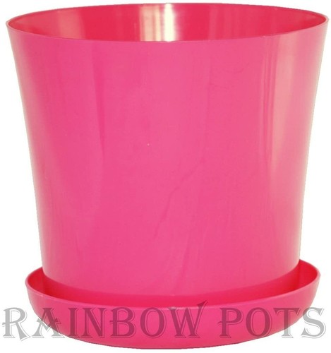 Flower pots gloss plastic - flower,