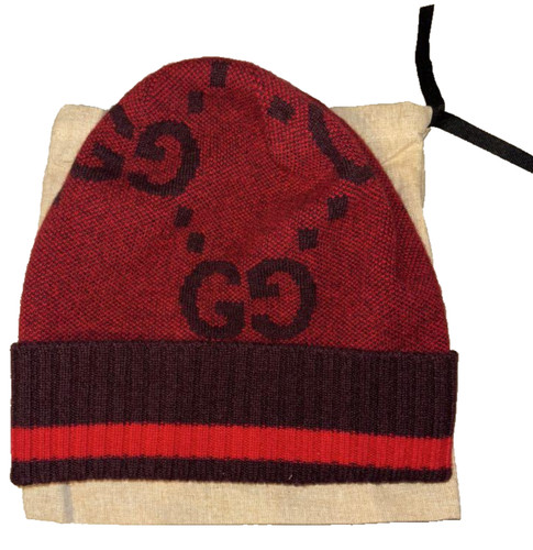 Gucci knit cap beanie - knit, red
