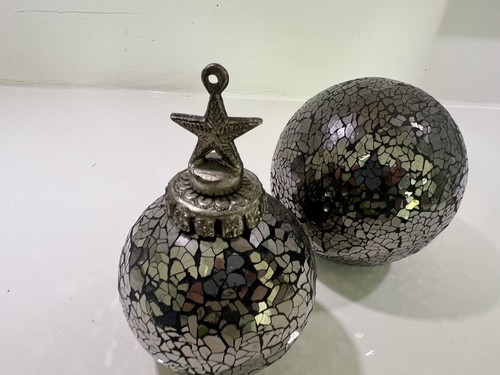 Decorative balls grey - grey, mosaic