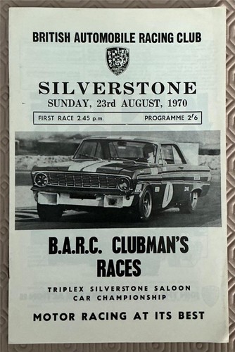 Silverstone aug 1970 barc - silverstone,