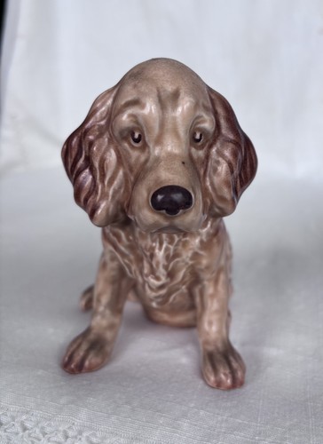 Sylvac sitting spaniel dog - spaniel,