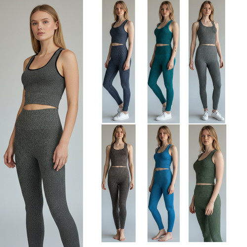 2pcs womens high waist - high,