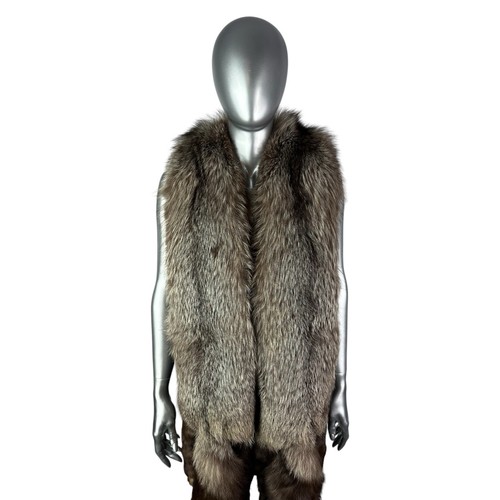 Silver fox two pelt - fox, stole