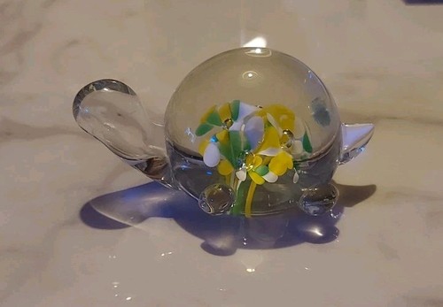 Clear glass turtle shaped - clear,