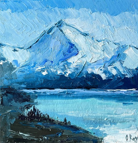 Mount cook painting original - painting,