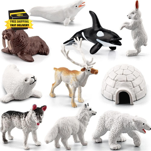 Mini arctic animals - arctic, figurines
