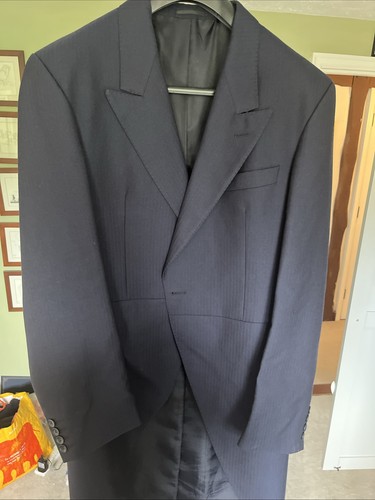 Navy blue morningcoat 44l - morningcoat,
