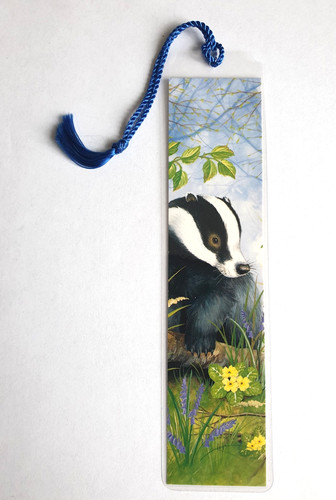 Badger bookmark english - badger,