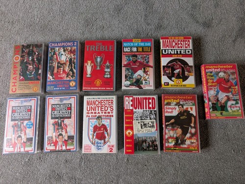 Manchester united vhs bundle - manchester,