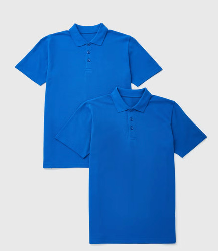 Royal blue polos school - school, polo
