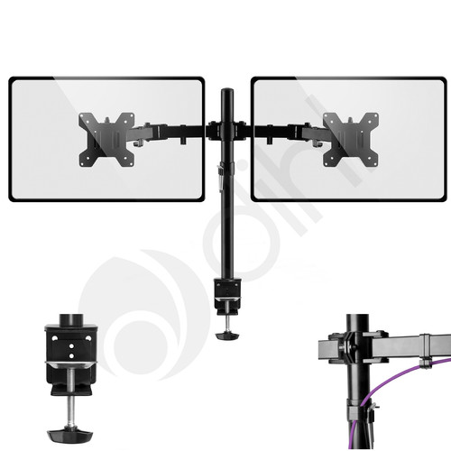 Double twin arm desk mount - double,