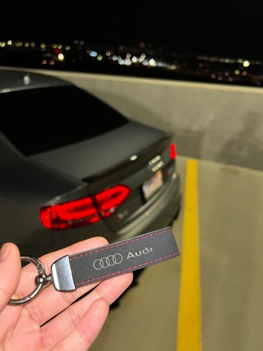Audi suede keychain keyring - suede,