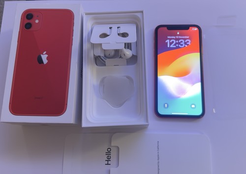 Apple iphone red - apple, 11