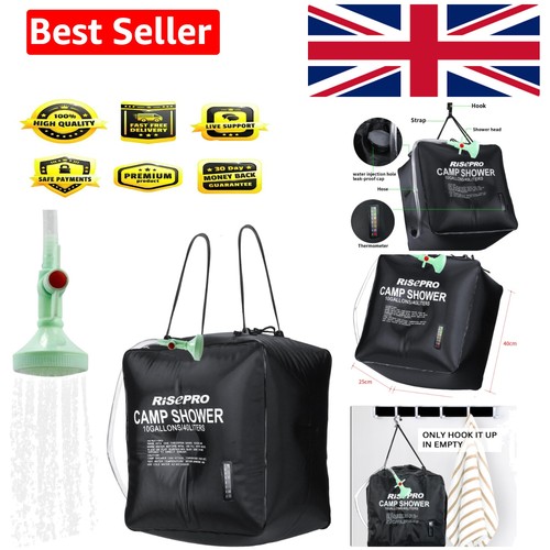 Solar shower bag 40l black - 40l,