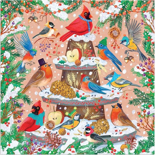 Galison festive feathers foil - galison,