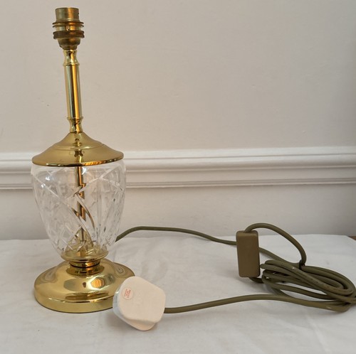 Classic brass glass lamp - &,