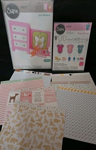 Sizzix thinlits card baby - thinlits, card,baby