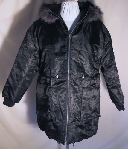 Black maternity faux - black,