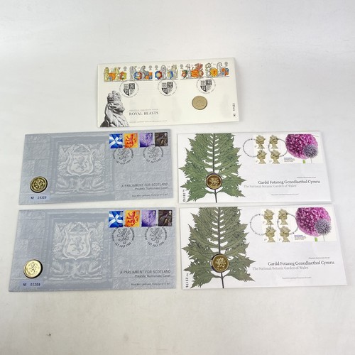 Lot 1 coin and stamp - of, £1