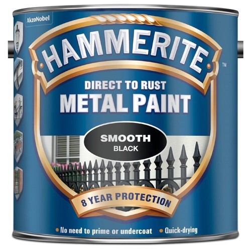 Black smooth hammerite - smooth,