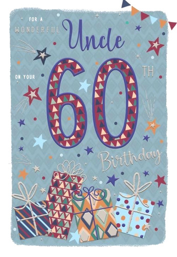 Birthday card uncle 60th - uncle,
