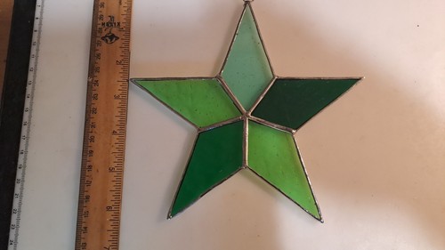 Stained glass green shades - green,