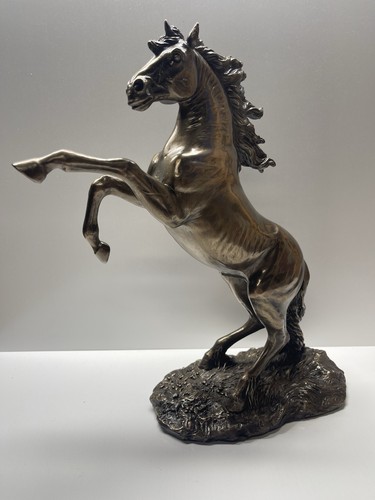 Rearing stallion horse statue - stallion,