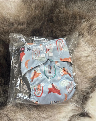 Reusable cloth nappy fox - cloth,