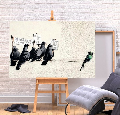 Banksy racist pigeons deep - banksy,