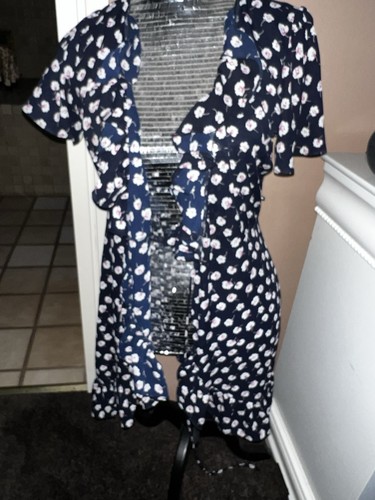 Blue rain floral neck - blue,