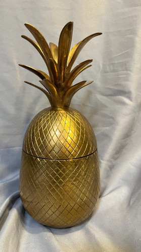 Vintage brass pineapple - brass,