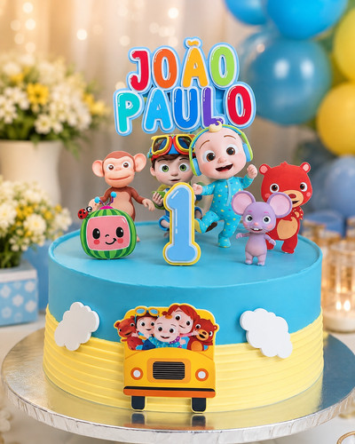 Cocomelon cake topper