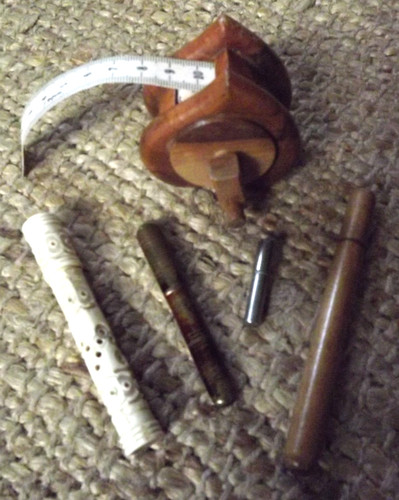 Treen reel tape measure - treen, &