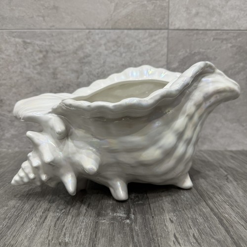 Vintage ceramic conch - vintage,
