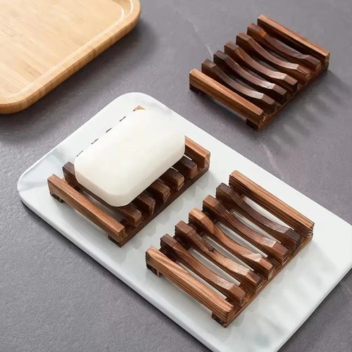 Natural bamboo soap box - 1, pc