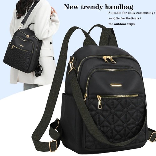 Sleek quilted backpack - quilted,