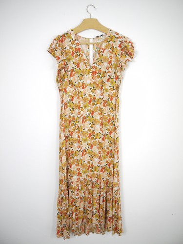 Sandro midi dress orange - midi,