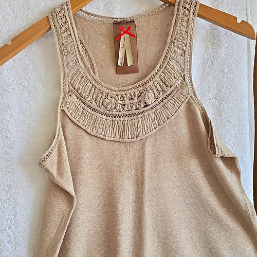 Noa tank top size - size, beige