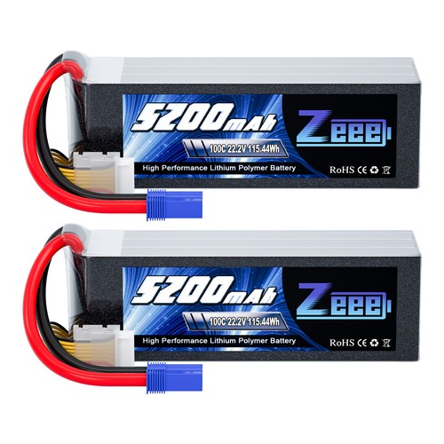Zeee 5200mah 6s lipo - 2x,