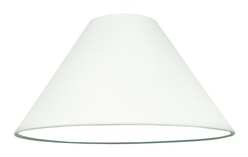 Lampshade white coolie - lampshade, 14"