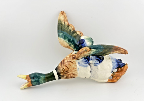 Vintage flying mallard duck - flying,