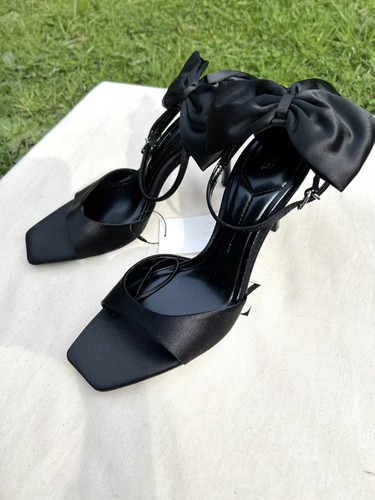 Zara strappy maxi bow - bow, heeled
